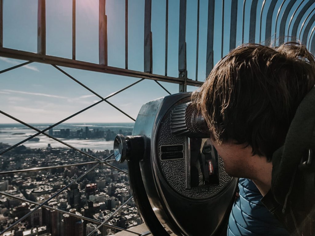 uitzicht op New York vanaf Empire State Building