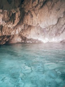 Water blauwe grotten Marathonisi