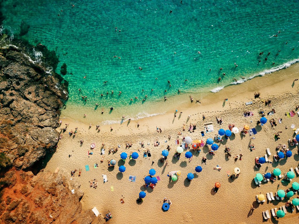 Strand in Alanya Turkije